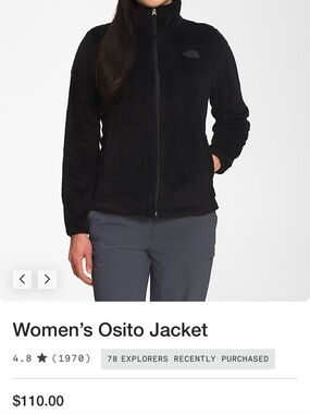 The North Face Women's Osito Jacket - Black